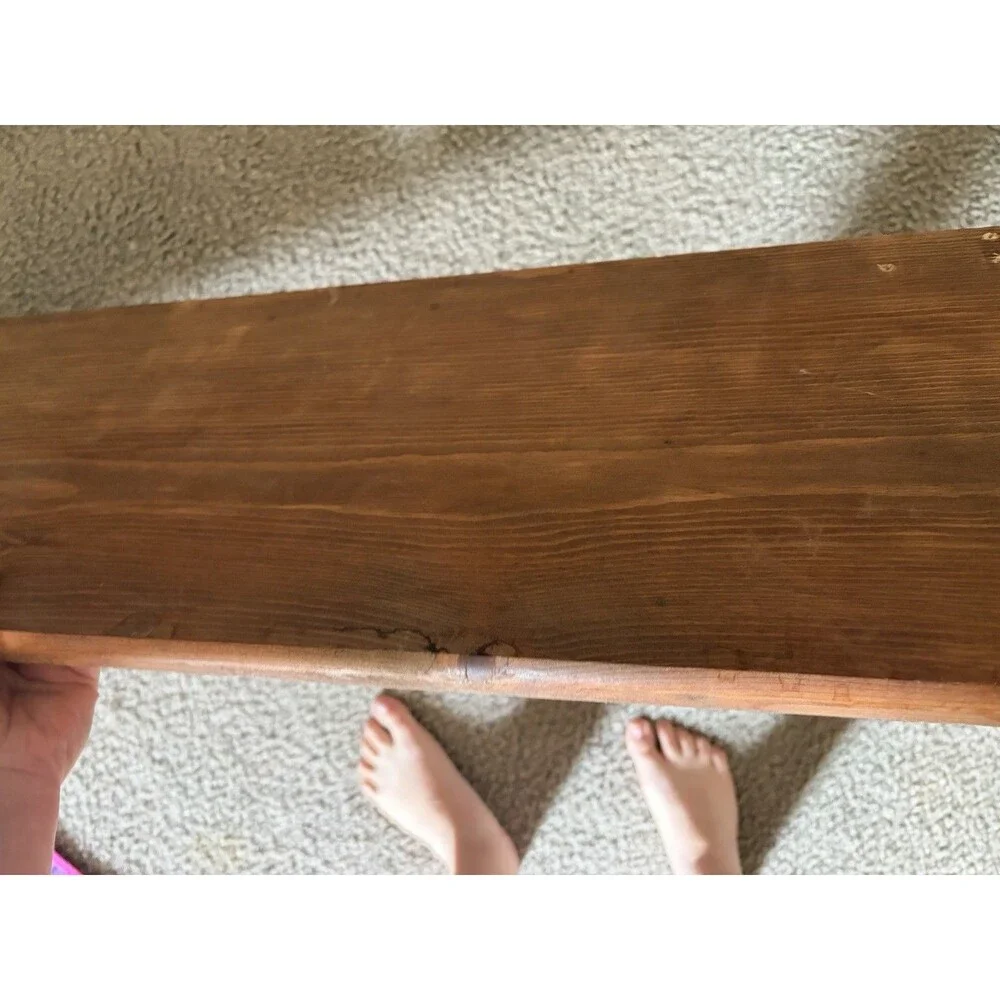 VTG Heart Shelf Cottage Core Handmade Wooden Hearts 48 INCH